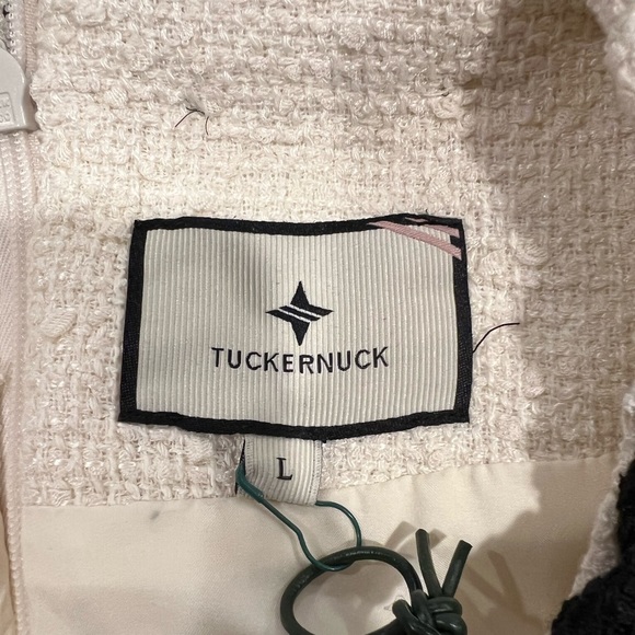 Tuckernuck Cream Tweed Long Sleeve Jackie Dress (L) - Picture 11 of 13